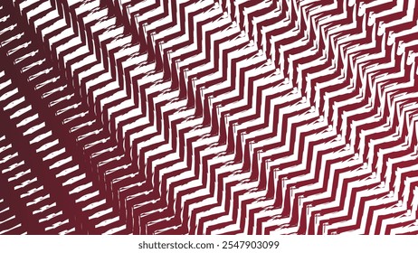 Red zig zag line brush pattern abstract background vector image