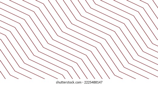Red zig zag line and white abstract background