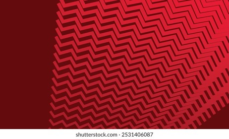 Red zig zag pattern abstract background for backdrop or presentation