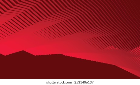 Red zig zag pattern abstract background for backdrop or presentation