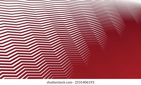 Vermelho zigue zague padrão abstrato fundo para fundo ou apresentação