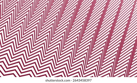 Red Zig Zag Stripes Line Pattern Background for Trendy Fabric Wallpaper Textile and Digital Design