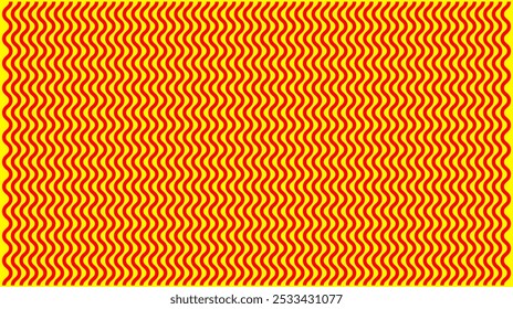 Patrón rojo de líneas en zig-zag sobre fondo amarillo patrón de textura Horizontal. Es un archivo personalizable.