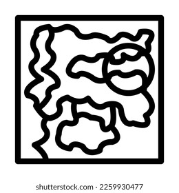 Red Zone Vector Line Icon Design