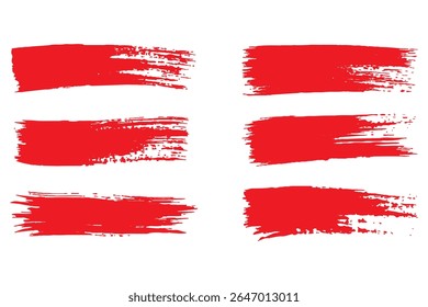 Redação Acrílica pinceladas conjunto de vetores de traçados - Grunge tinta manchas, elementos texturizados artísticos modernos para projetos de design, coleção de traço preto abstrato editável