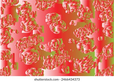 Red,and green color combination gradient background design.