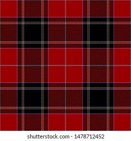 Red,Black and Blue Tartan Plaid Scottish Seamless Pattern. Texture from tartan, plaid, tablecloths, shirts, clothes, dresses, bedding, blankets and other textile.