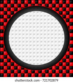 red-black cubes and white hole