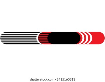 
Red-black vector stripe for a sports car, motorcycle, boat, SUV,
 toy, sportswear. Vehicle body sticker, Racing pattern. Sports design element