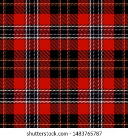 Red,Black and White Tartan Plaid Scottish Seamless Christmas Pattern. Texture from tartan, plaid, tablecloths, shirts, clothes, dresses, bedding, blankets and other textile.