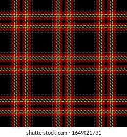 Red,Black,Yellow,Green and Gray Tartan Plaid Scottish Seamless Pattern. Texture from tartan, plaid, tablecloths, shirts, clothes, dresses, bedding, blankets and other textile.