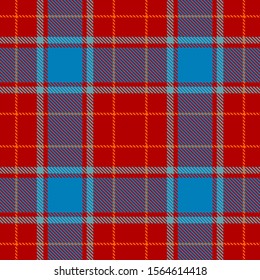 Red,Blue and Orange Tartan Plaid Scottish Seamless Pattern. Texture from tartan, plaid, tablecloths, shirts, clothes, dresses, bedding, blankets and other textile.