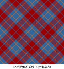 Red,Blue and Orange Tartan Plaid Scottish Seamless Pattern. Texture from tartan, plaid, tablecloths, shirts, clothes, dresses, bedding, blankets and other textile.