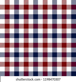 Red,Blue and white Lumberjack plaid seamless pattern.Texture from rhombus/squares for-plaid,tablecloths, clothes, shirts, dresses, paper, bedding, blankets and other textile products.vector background