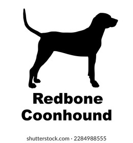 redbone coonhound Dog silhouette dog breeds