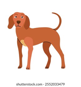 Icono de coonhound Redbone Clipart avatar logotipo aislado ilustración