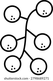 Redcurrant Illustration vector Icon Design