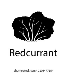 redcurrant tree illustration. Element of plant icon for mobile concept and web apps. Detailed redcurrant tree illustration can be used for web and mobile on white background