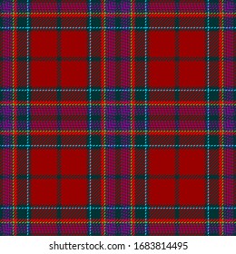 Red,Dark Green,Blue and Purple Tartan Plaid Scottish Seamless Pattern. Texture from tartan, plaid, tablecloths, shirts, clothes, dresses, bedding, blankets and other textile.
