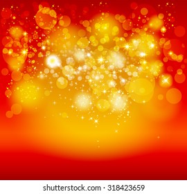 reddish background with bokeh