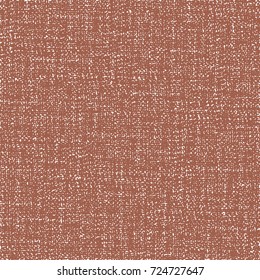 Reddish brown sackcloth texture. Canvas paper pattern. Abstract vector.