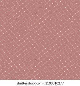Reddish canvas with grid texture. Retro thick fabric pattern. Vector illustration.