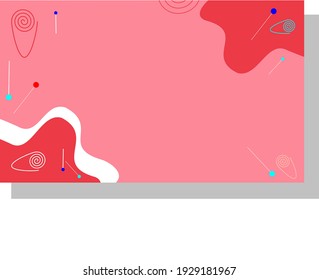 Reddish orange abstract background texture with colorful pin and needle ornament. Trendy business template with writing space. Contemporary round ornament. Creative and futiristic design