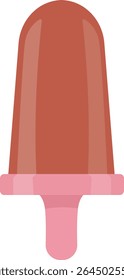 Ilustração de base rosa de picolé avermelhado