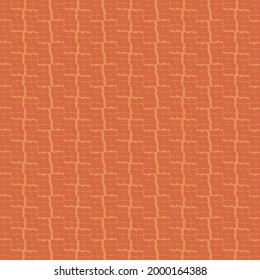 Reddish wallpaper, with a pattern resulting from the intersection of trembling and zigzag stripes, made of small patches. Cover texture.