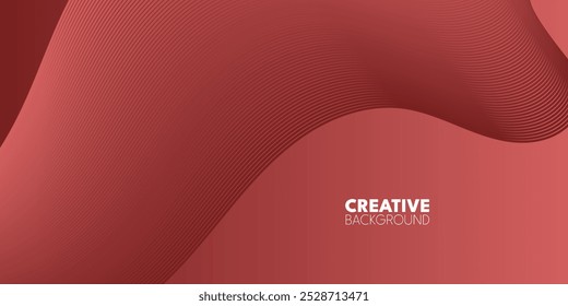 A reddish-brown background with curved, 3D shapes. 