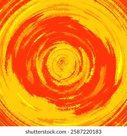 Reddish-Yellow Circular Concentric Brushstrokes Pattern. Can be used as a pattern for fabric, bag, album cover, tile, laminate, wallpaper, interior, furniture, phone case, background, photoframe etc.