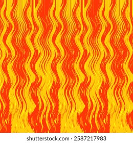 Reddish-Yellow Linear Wavy Brushstrokes Pattern. Can be used as a pattern for background,  photoframe, wallpaper, tile, laminate, interior, furniture, phone case, bag, card, cover, fabric, cushion.