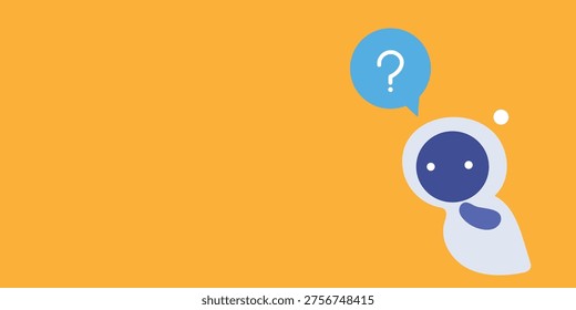 Reddit bot with question mark in speech bubble on orange background