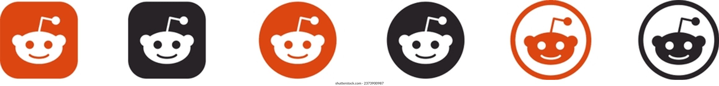 Reddit icon on transparent background social media app symbol high resolution vector file