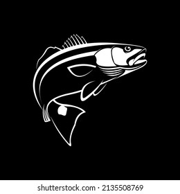 Reddrum fish logo Template, Unique and Fresh Abstract Redfish Jumping out of the water. Great to use as Redfish Anglers  fishing activity. 