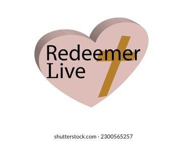 REDEEMER LIVE christian t-shirt design