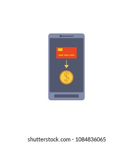 redeems in mobile banking colored icon. Element of bankings for mobile concept and web apps. Detailed redeems in mobile banking colored icon can used for web and mobile on white background