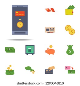 redeems in mobile banking colored icon. Banking icons universal set for web and mobile