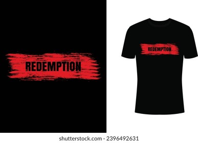 Redemption Typography vector T-shirt Design