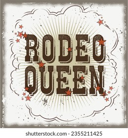 redeo queen cowgirl t-shirt design