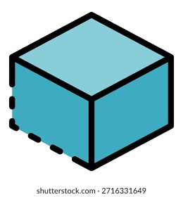 Ícone de objeto de redesign. Contorno reprojetar objeto ícone de vetor cor plana isolada