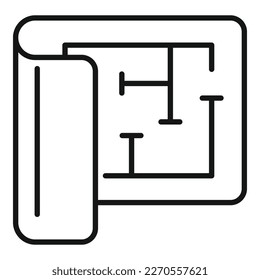 Redesign project icon outline vector. Web ux. Build page