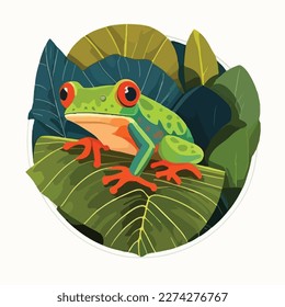 tree frogs clipart