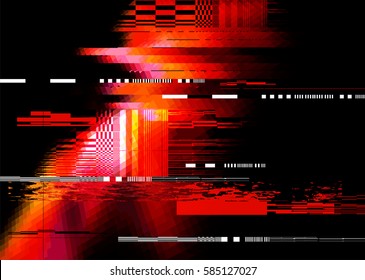 A redglitch noise distortion texture background. Vector illustration