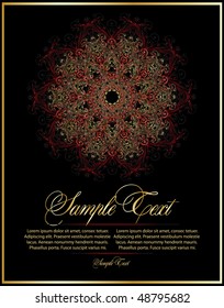 red-gold  elegance element for design