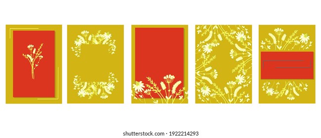 Red-gold vector decorative card or invitation design background