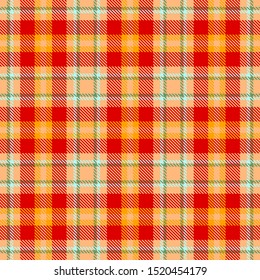 Red,Gold,Beige,Green and Blue Tartan Plaid Scottish Seamless Pattern. Texture from tartan, plaid, tablecloths, shirts, clothes, dresses, bedding, blankets and other textile.