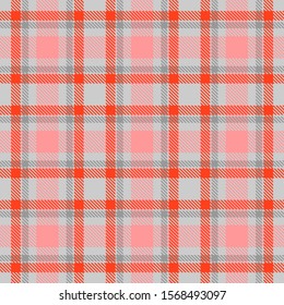 Red,Gray and Pink Tartan Plaid Scottish Seamless Pattern. Texture from tartan, plaid, tablecloths, shirts, clothes, dresses, bedding, blankets and other textile.