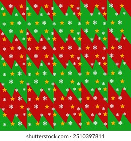 Rot-Grün Weihnachten festliches Design-Muster - Kann als Weihnachtshintergrund, Stoff, Dekoration, Tapete, Geschenkverpackung, Gruß, Karte, Einladungsmuster verwendet werden.