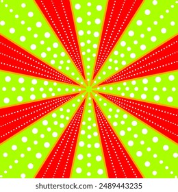 Red-Green Convergent Design Pattern. Can be used as wallpaper, wrapping paper, fabric patterns, cushion pattern and decorative element for festivities like Christmas etc.